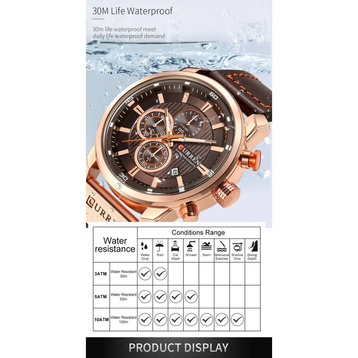 Fashion Date Quartz Men Watches Male Clock Chronograph Sport Mens Wrist Watch Hodinky