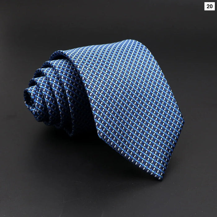 Mens Jacquard Striped Tie For Business Weddings And Daily Wear