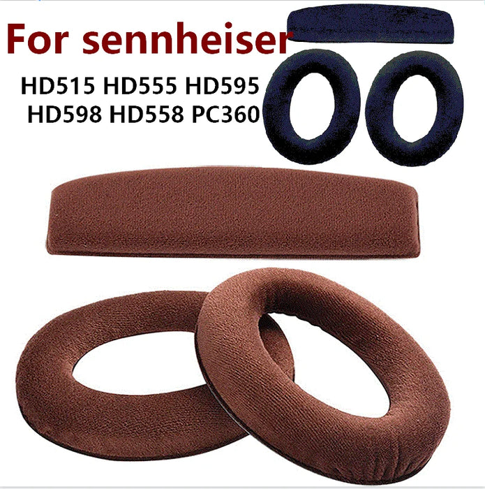 Velour Ear Pads For Sennheiser Hd Headphones