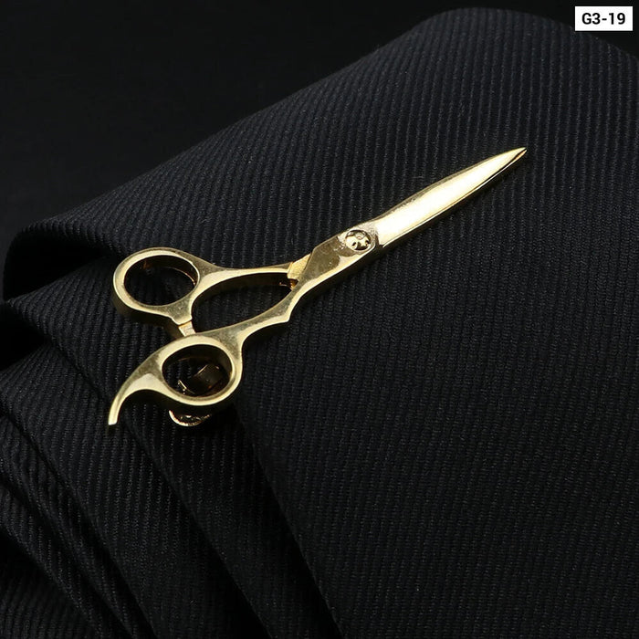 Mens Alloy Tie Clips 27 Designs Scissors Fish Bone Beard Wing Animal Wedding Party Jewelry Pin