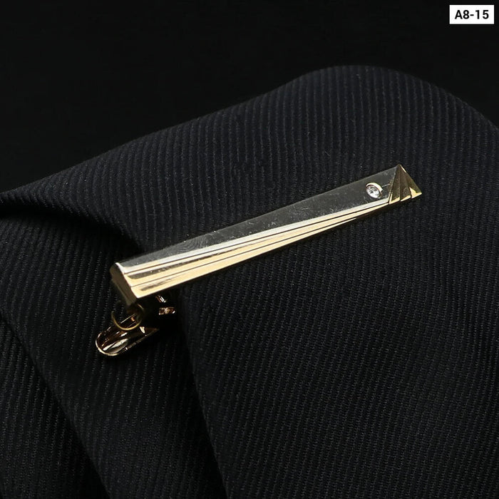 Stainless Steel Tie Clip Elegant Wedding Accessory