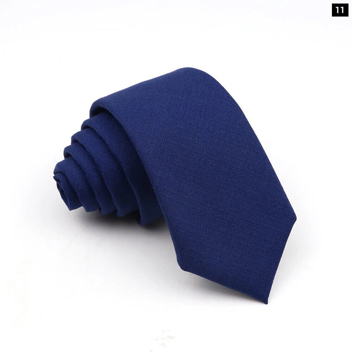 Mens Skinny Tie Wrinkle-Free Wedding Necktie In Pink Blue Or Grey