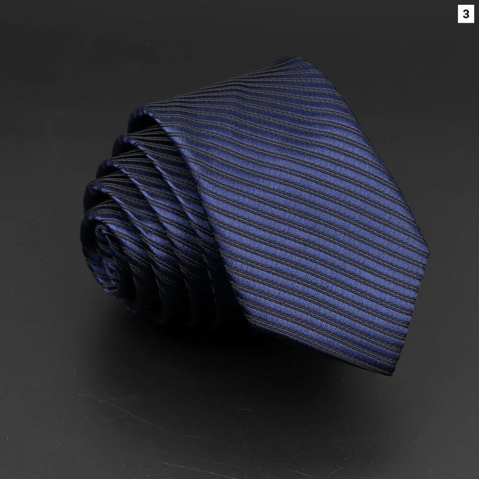 Classic Striped Neck Tie Business And Wedding Accessory