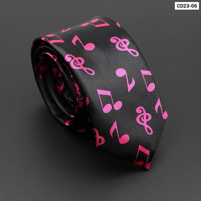 Musical Notes Tie Elegant And Trendy Gift For Music Lovers