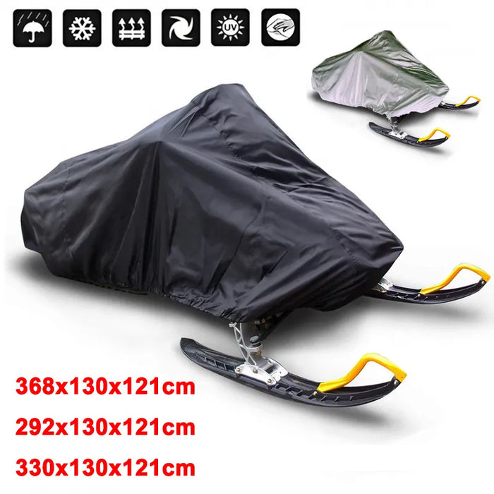 Snowmobile Cover Waterproof Dust Trailerable Sled Cover Storage Anti-UV All-Purpose Cover