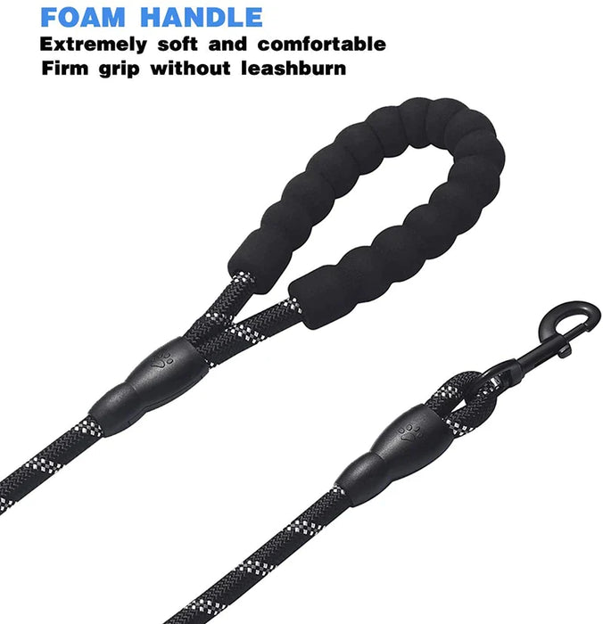 360 Swivel Bungee Double Dog Leash Reflective Padded And Strong