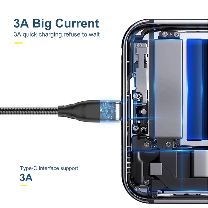 3A Fast Charging Usb C Cable For Samsung S23 Xiaomi Note 10