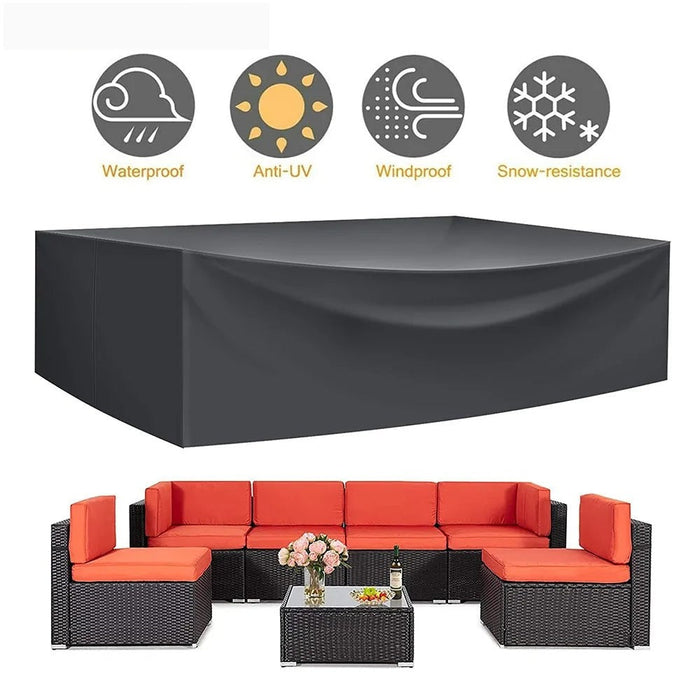 Outdoor Furniture Covers Patio CoversWaterproof Rain Snow Dust Wind-Proof Anti-UV Oxford Fabric Garden Lawn Furniture Covers