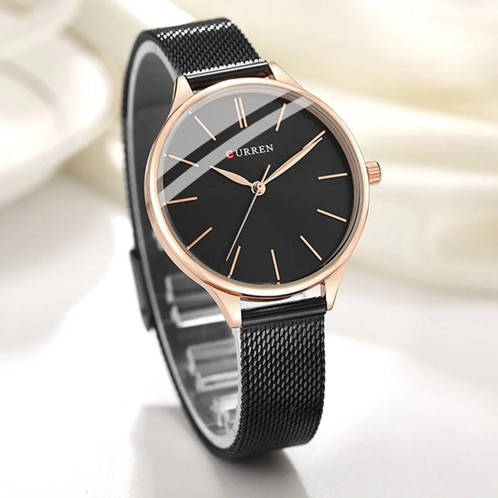 Simple Elegant Stainless Steel Quartz Wristwatches