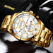 Gold Watches Men’s Quartz Wristwatch Fashion Sport