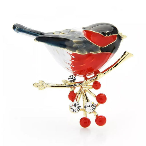 Bird Brooch Pin Enamel Animal Jewelry