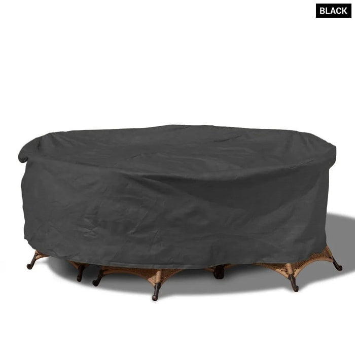 180*95 Round Cover Round Outdoor Garden Furniture Cover Waterproof Oxford Protective Furniture Rain And Snow Dust Cover