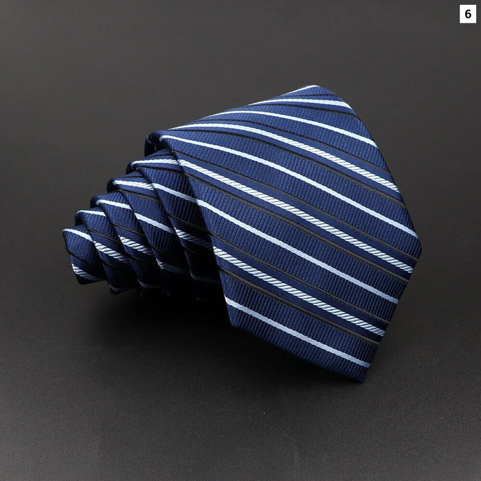 Classic Stripe Necktie Mens Wedding Tie