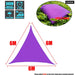 Purple Waterproof Sun Shelter Regular Triangle Shade