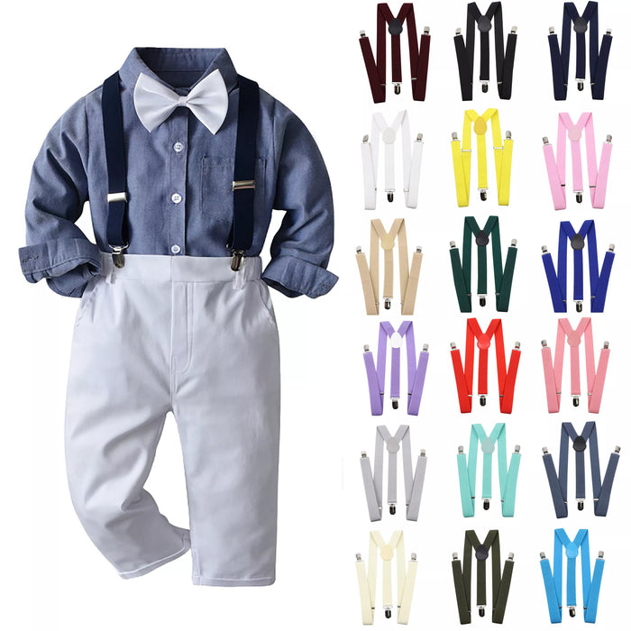 Adjustable Kids Suspenders For Weddings