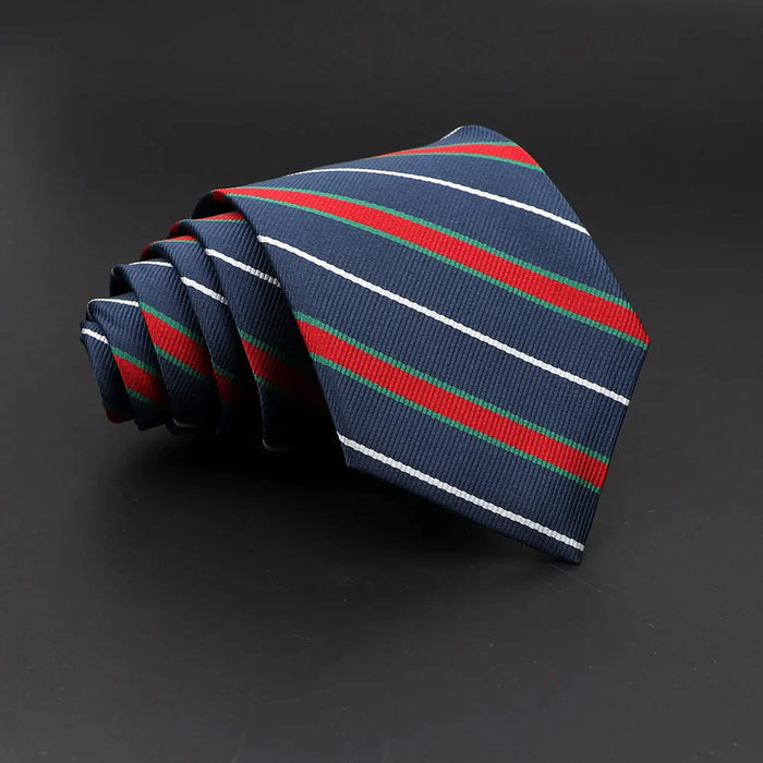 Mens Jacquard Striped Tie For Business Weddings And Daily Wear