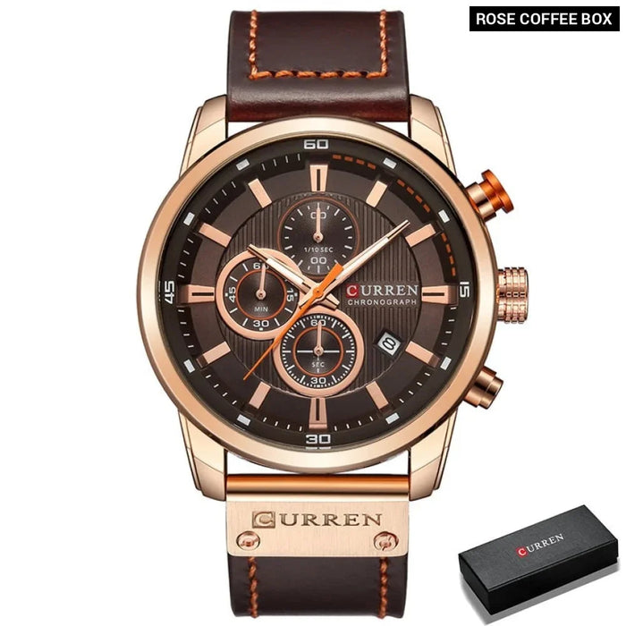 Fashion Date Quartz Men Watches Male Clock Chronograph Sport Mens Wrist Watch Hodinky