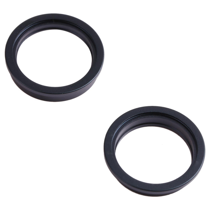 2 Pcs Rear Camera Glass Lens Metal Outside Protector Hoop