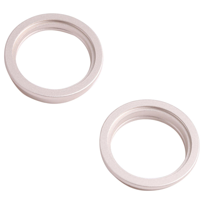 2 Pcs Rear Camera Glass Lens Metal Outside Protector Hoop