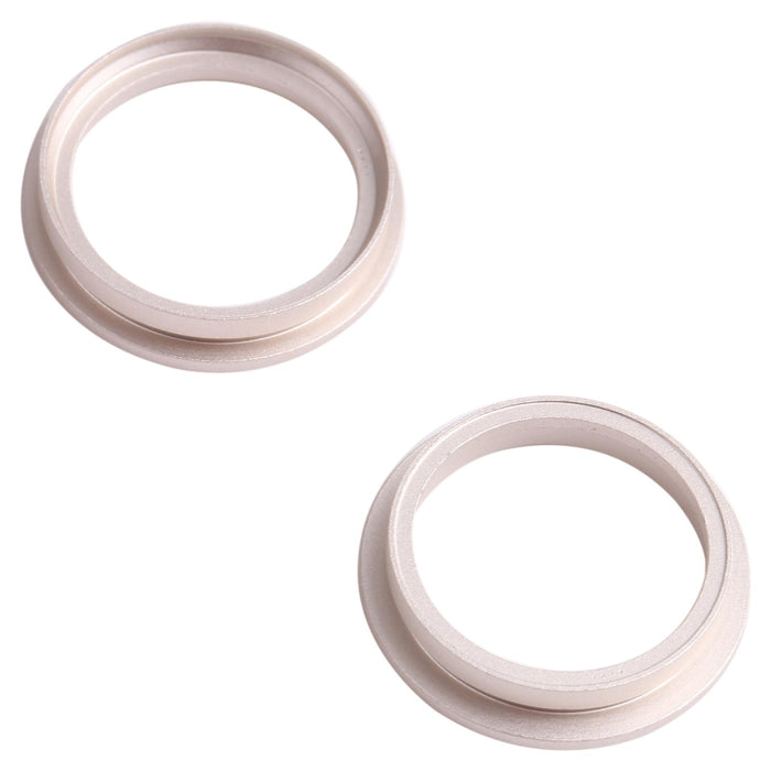 2 Pcs Rear Camera Glass Lens Metal Outside Protector Hoop