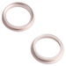 2 Pcs Rear Camera Glass Lens Metal Outside Protector Hoop