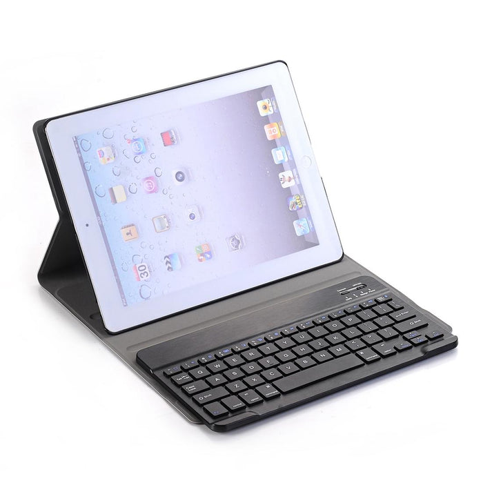 A02 For Ipad 4 / 3 / 2 Universal Ultra-Thin Abs Horizontal Flip Tablet Case & Bluetooth Keyboard