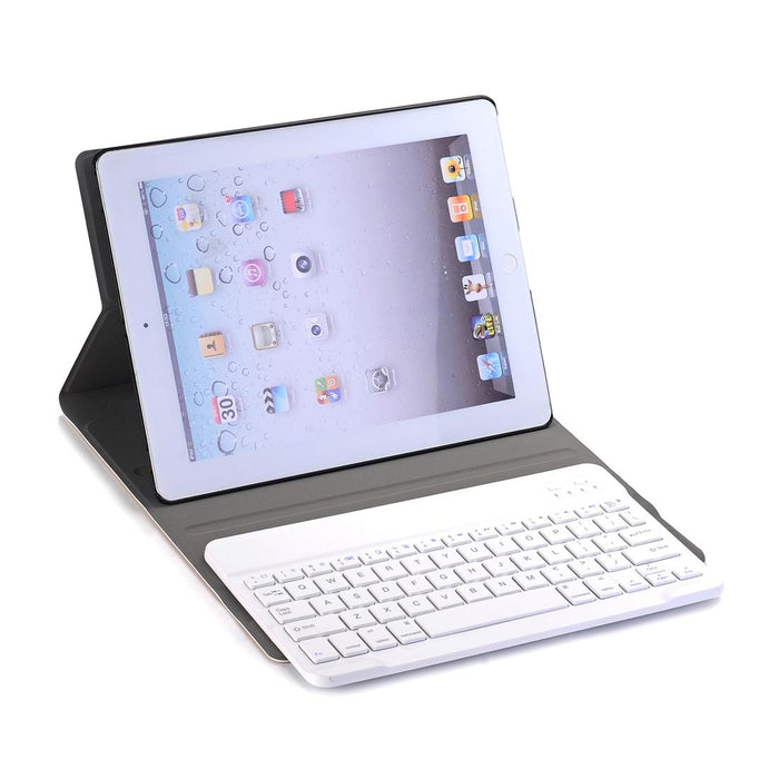 A02 For Ipad 4 / 3 / 2 Universal Ultra-Thin Abs Horizontal Flip Tablet Case & Bluetooth Keyboard