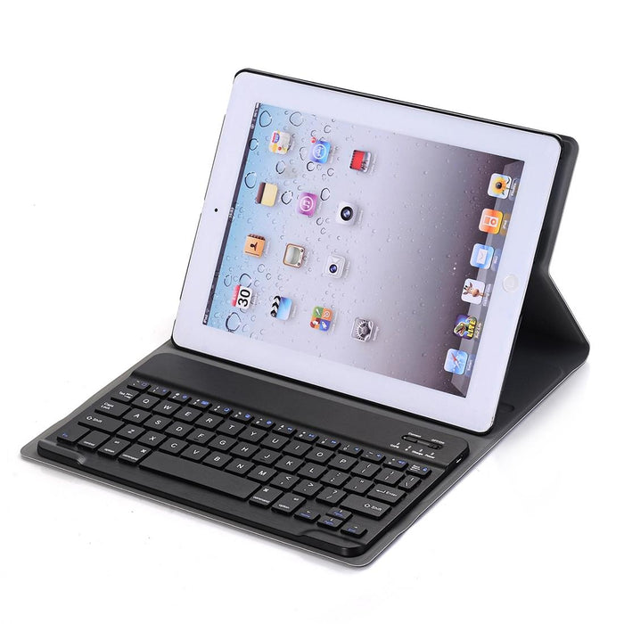 A02 For Ipad 4 / 3 / 2 Universal Ultra-Thin Abs Horizontal Flip Tablet Case & Bluetooth Keyboard