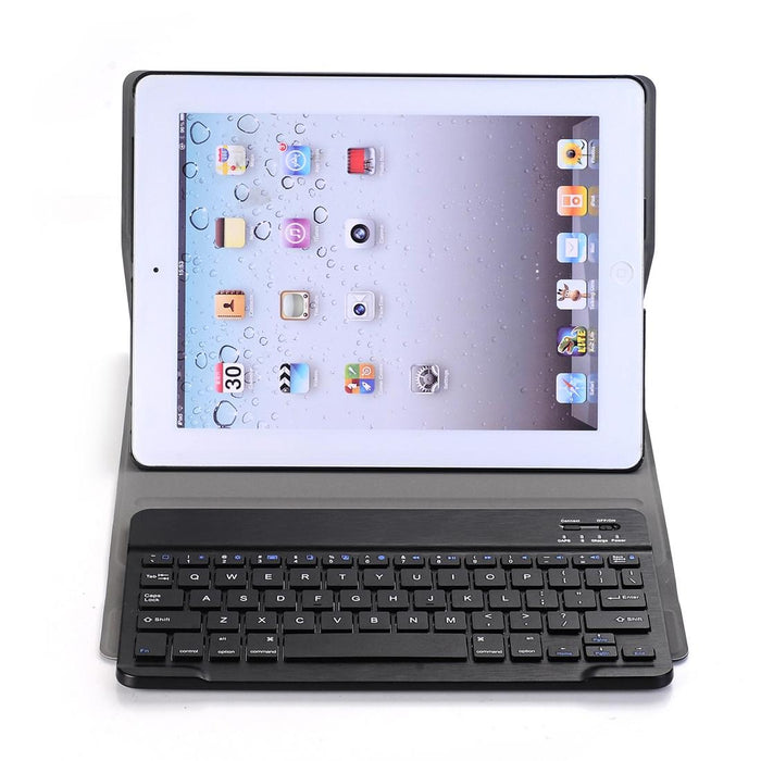 A02 For Ipad 4 / 3 / 2 Universal Ultra-Thin Abs Horizontal Flip Tablet Case & Bluetooth Keyboard