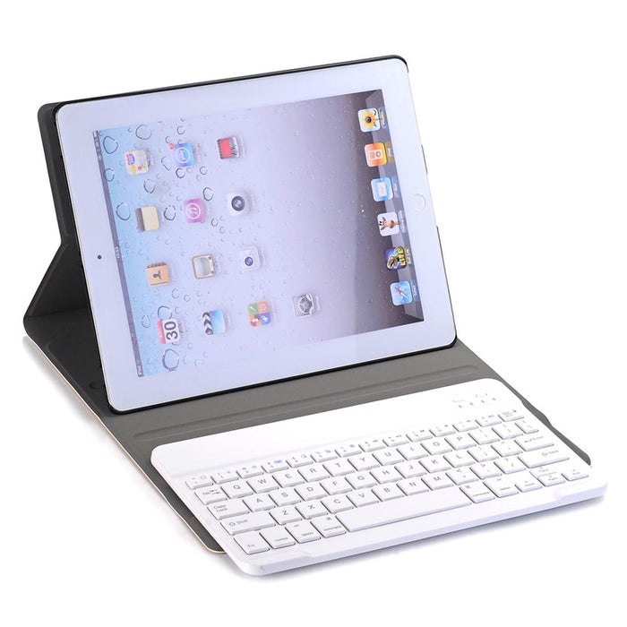 A02 For Ipad 4 / 3 / 2 Universal Ultra-Thin Abs Horizontal Flip Tablet Case & Bluetooth Keyboard