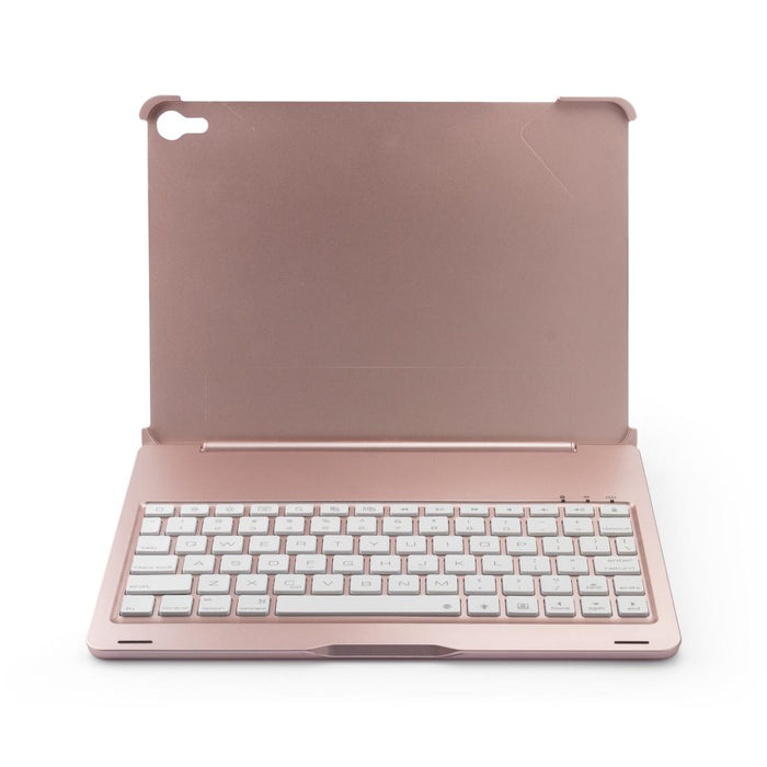 F105A Colorful Backlight Aluminum Backplane Wireless Bluetooth Keyboard Tablet Case For Ipad Pro 11 Inch 2018 Rose Gold