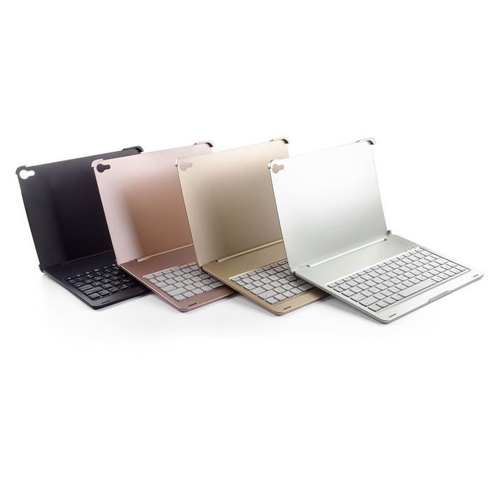 F105A Colorful Backlight Aluminum Backplane Wireless Bluetooth Keyboard Tablet Case For Ipad Pro 11 Inch 2018 Rose Gold