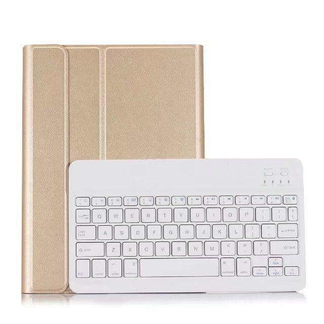 Detachable Bluetooth Keyboard & Horizontal Flip Leather Tablet Case With Holder For Ipad Pro 9.7 Inch Ipad Air Ipad Air 2 Ipad 9.7 Inch 2017 Ipad 9.7 Inch 2018