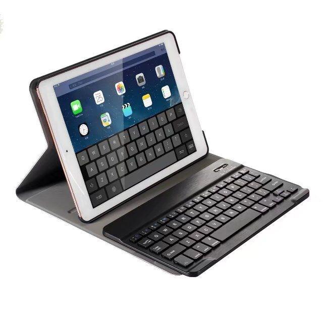 Detachable Bluetooth Keyboard & Horizontal Flip Leather Tablet Case With Holder For Ipad Pro 9.7 Inch Ipad Air Ipad Air 2 Ipad 9.7 Inch 2017 Ipad 9.7 Inch 2018