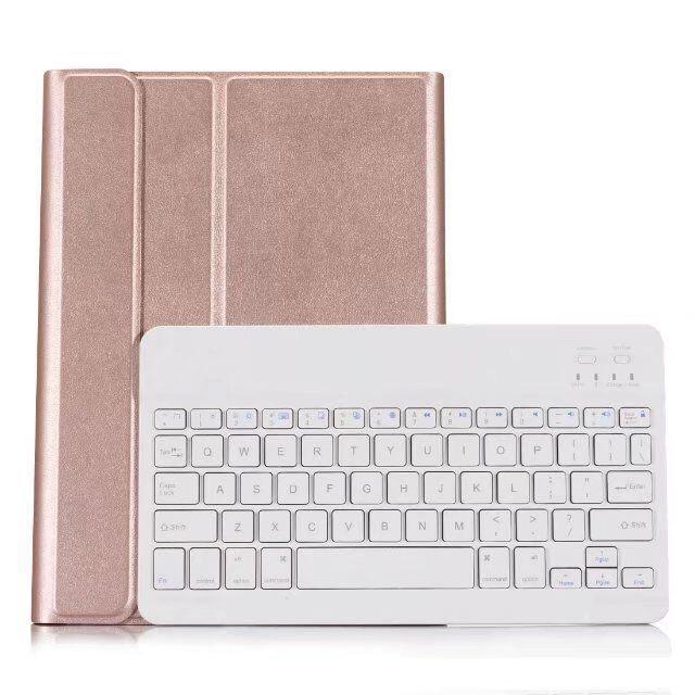 Detachable Bluetooth Keyboard & Horizontal Flip Leather Tablet Case With Holder For Ipad Pro 9.7 Inch Ipad Air Ipad Air 2 Ipad 9.7 Inch 2017 Ipad 9.7 Inch 2018