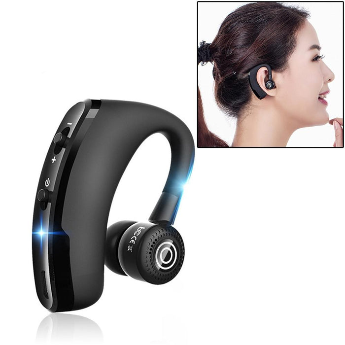 V9 Business Handsfree Wireless Bluetooth Headset Csr 4.1 With Mic For Driver Sport Black