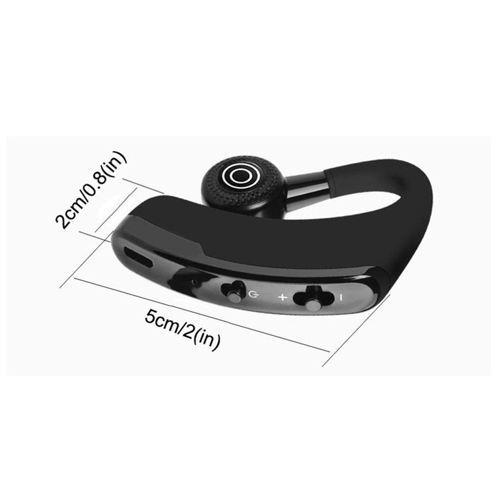 V9 Business Handsfree Wireless Bluetooth Headset Csr 4.1 With Mic For Driver Sport Black