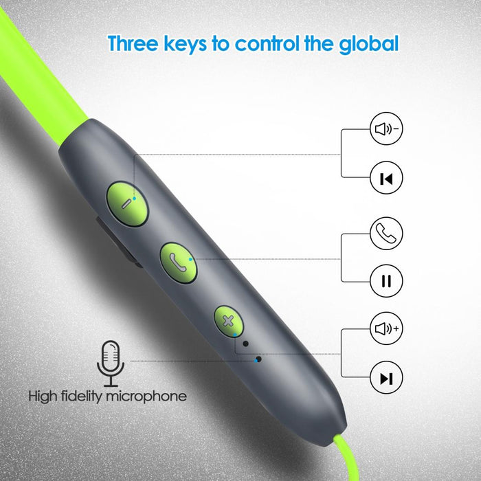 Bh-I37 Wire-Controlled Bluetooth 5.0 Earphone Built-In High-Fidelity Microphone