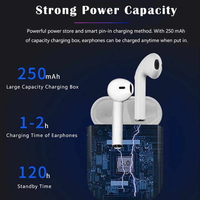 I9 Wireless Tws Sport Bilateral Stereo Bluetooth 5.0 Headset With Charging Box