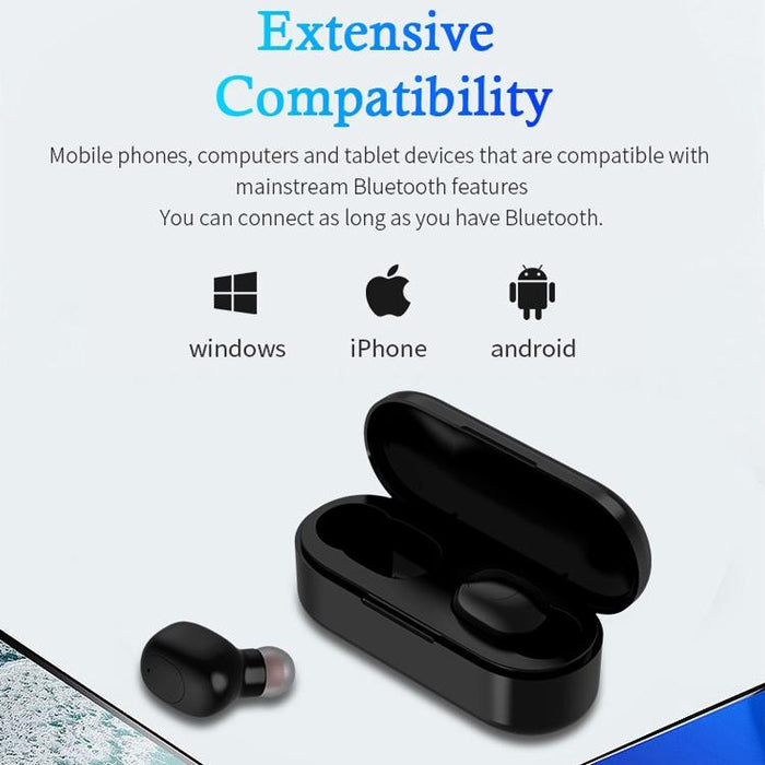 P1 Tws Binaural Stereo Wireless Sports Bluetooth 5.0 Earphone Black