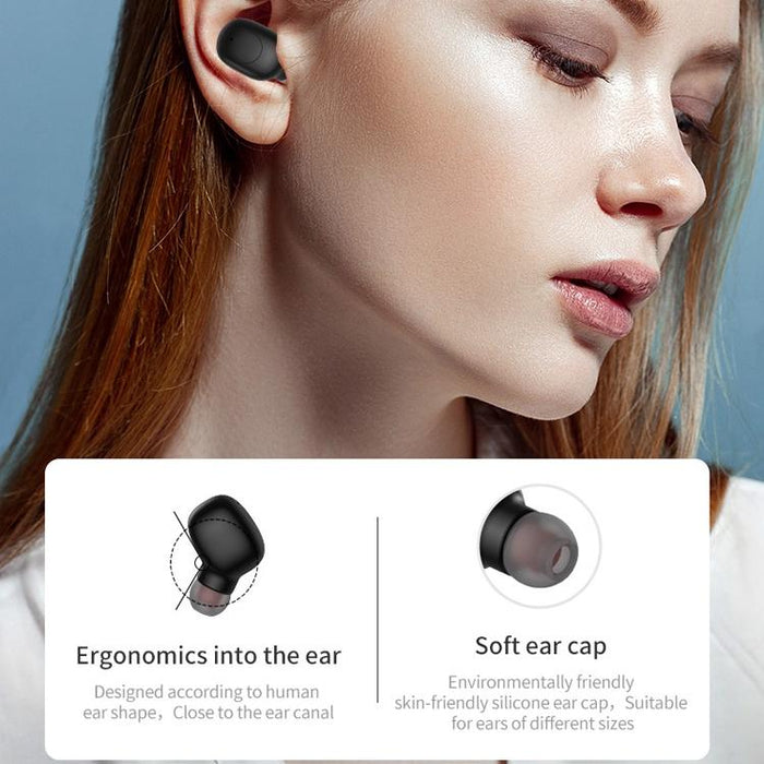 P1 Tws Binaural Stereo Wireless Sports Bluetooth 5.0 Earphone Black