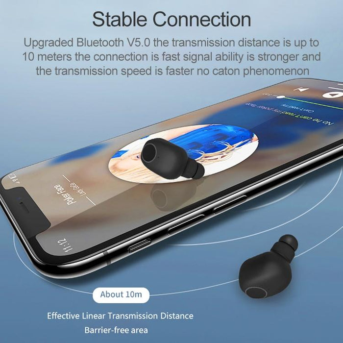 Q1 Tws Binaural Stereo Wireless Sports Bluetooth 5.0 Earphone