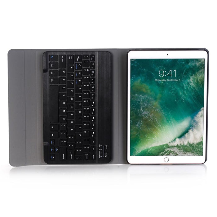 For Ipad 10.2 Inch Ultra-Thin Detachable Bluetooth Keyboard Leather Tablet Case With Stand Function