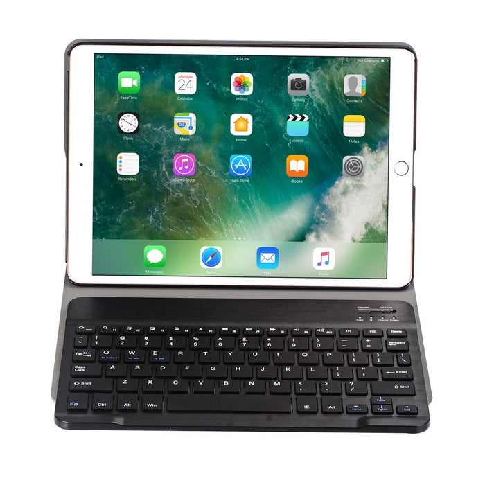 For Ipad 10.2 Inch Ultra-Thin Detachable Bluetooth Keyboard Leather Tablet Case With Stand Function