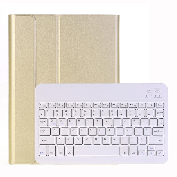 For Ipad 10.2 Inch Ultra-Thin Detachable Bluetooth Keyboard Leather Tablet Case With Stand Function