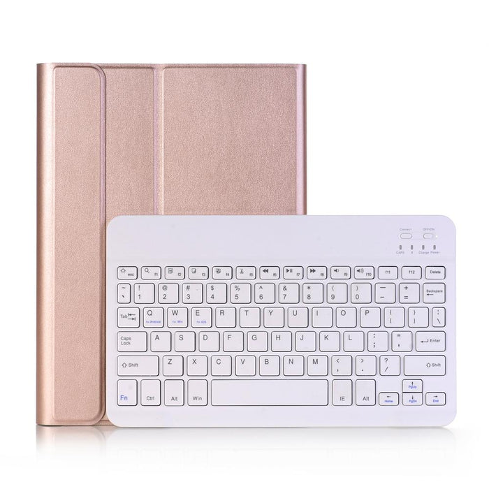 For Ipad 10.2 Inch Ultra-Thin Detachable Bluetooth Keyboard Leather Tablet Case With Stand Function