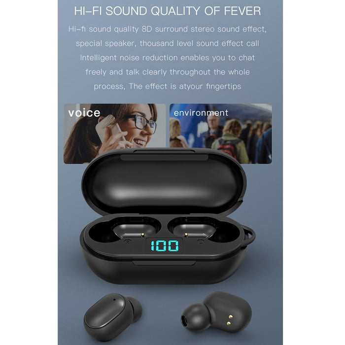 H6 Tws Wireless Bluetooth 5.0 Earphone With Digital Display & Charging Box