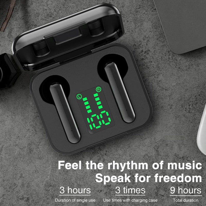 P100Pro Tws Touch Wireless Bluetooth 5.0 Earphone With Charging Box & Led Smart Digital Display