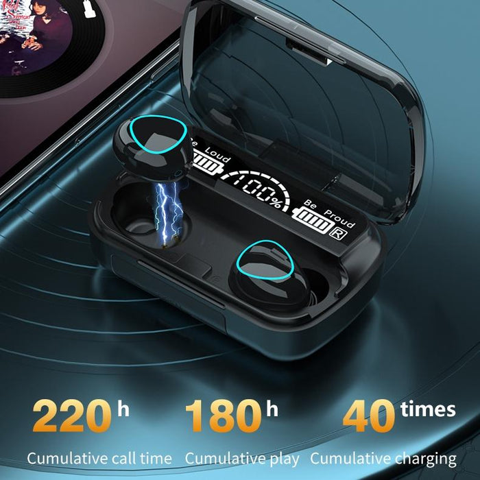 M10 Tws Digital Display Wireless Bluetooth 5.0 Earphone With Charging Box