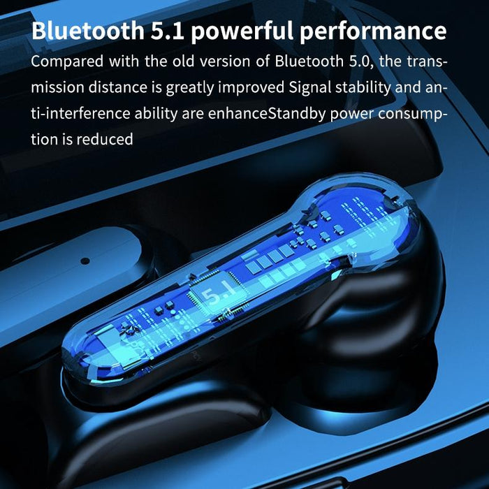 M19 Tws Digital Display Wireless Bluetooth 5.0 Earphone With Charging Box